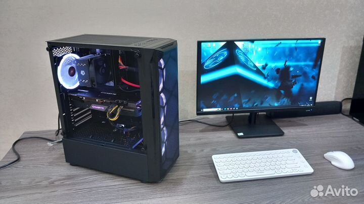 Игровой компьютер Core i5 12400f + RX 5700xt +16gb