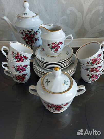 Кофейный сервиз Рижский фарфоровый завод
