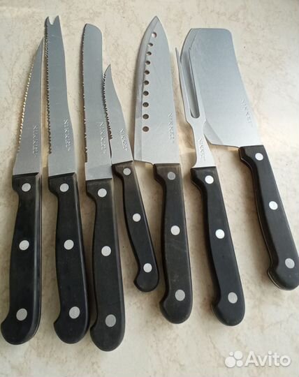 Набор кухонных ножей с подставкой Nickel PRO