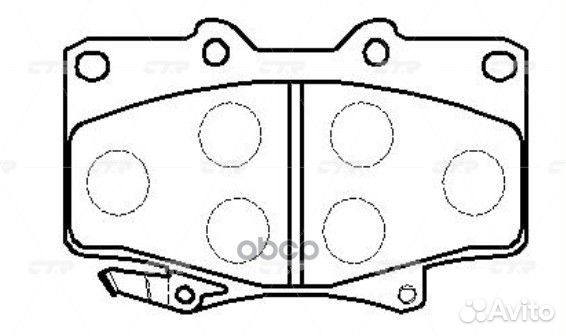 Колодки тормозные toyota land cruiser 87-97 пер