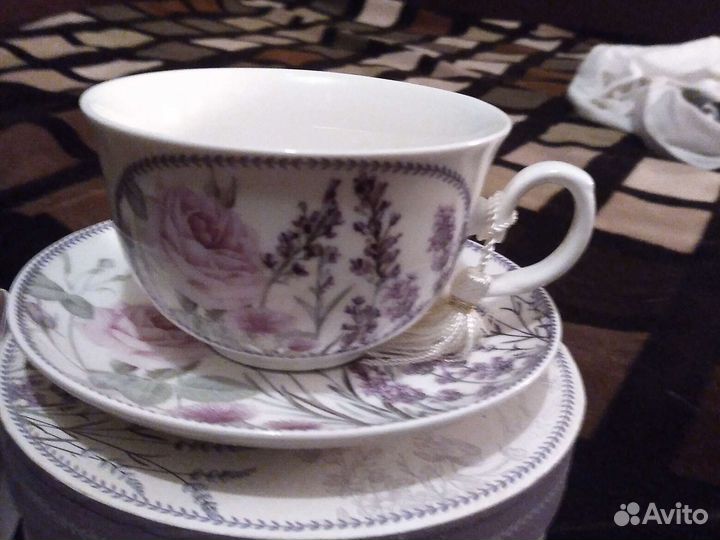 Чашка с блюдцем подарочное