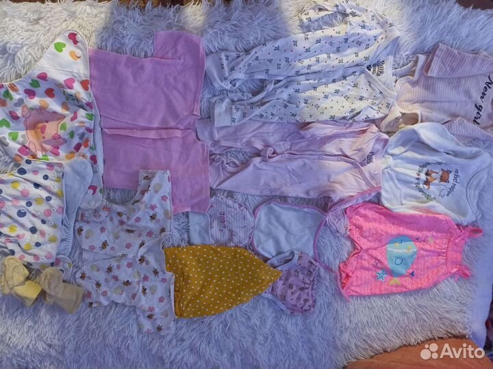 Одежда пакетом для новорождённой