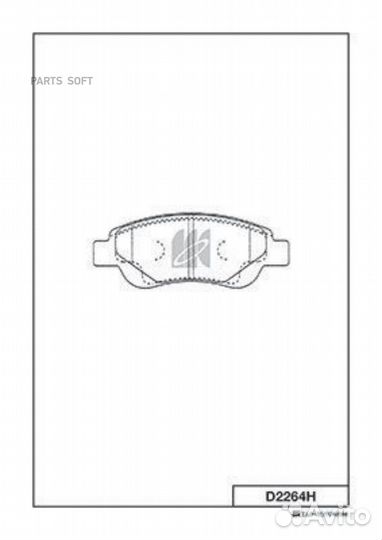 Kashiyama D2264H Колодки тормозные дисковые + прот