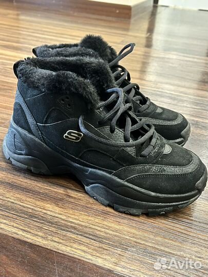 Зимние ботинки кроссовки skechers kozmiks