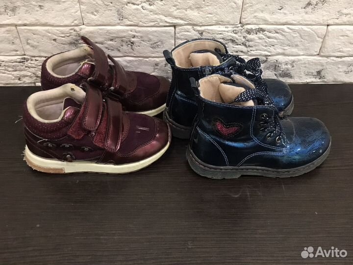 Бесплатно Ботинки для девочки 26