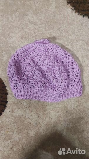 Береты детские вязанные