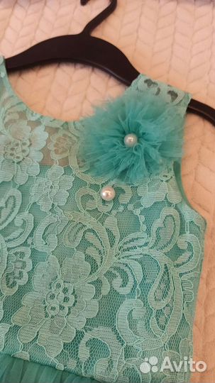 Платье нарядное длинное для девочки 140 146