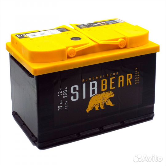 Аккумулятор для УАЗ sibbear 77 А*ч п.п