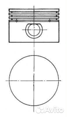 Kolbenschmidt 94919962 комплект поршневой компрессора 100мм