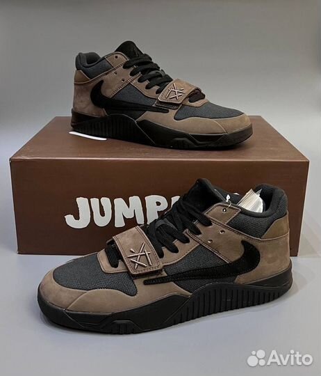 Кроссовки jumpman jack travis scott brown