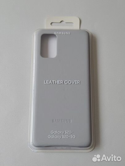 Чехол Leather Cover на Samsung S20+ оригинал