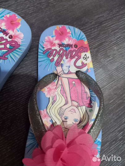 Сланцы Barbie Шлепки 26 Новые