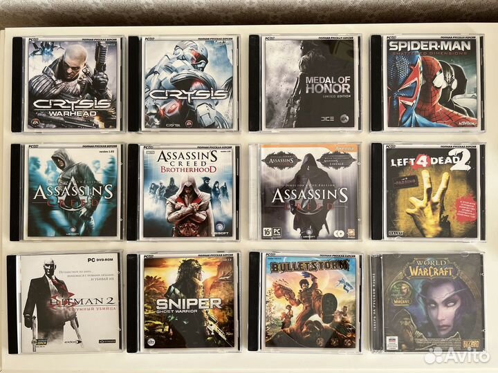 Диски на PC DVD, xbox 360, PSP