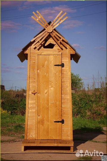 Дачный туалет деревянный ELE1005