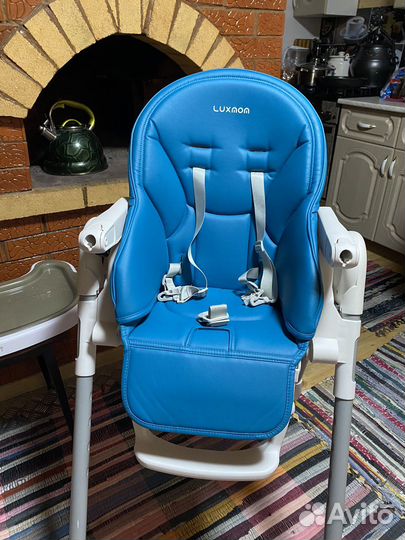 Стул для кормления luxmom Q1, cиний