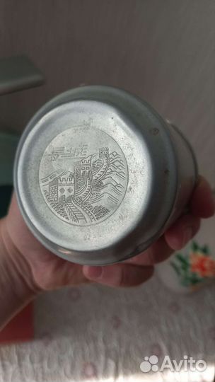 Термос китайский с колбой и кружкой 2 литра