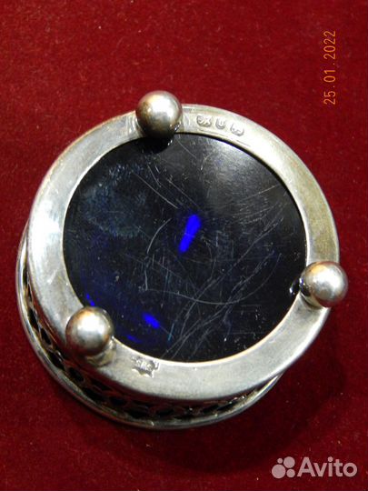 Серебряная солонка 1895 год Англия