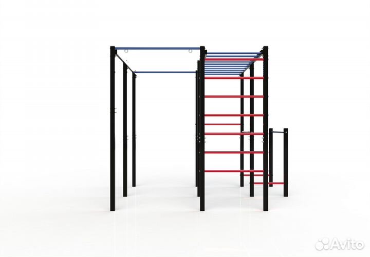 Уличная спортивная площадка турники брусья качели