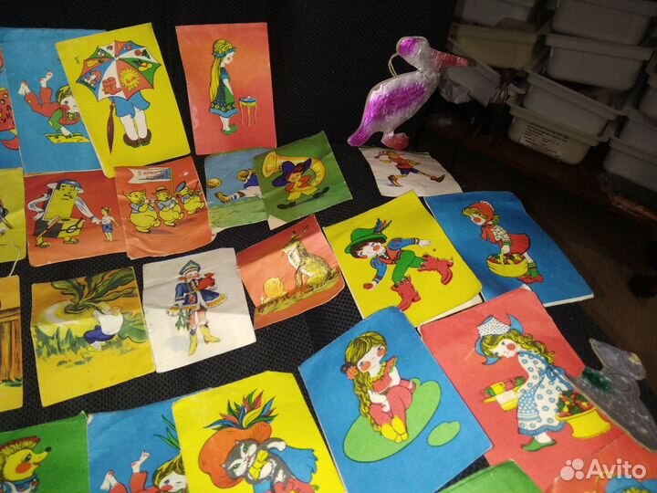 Елочная гирлянда СССР флажки 50 штук картонаж