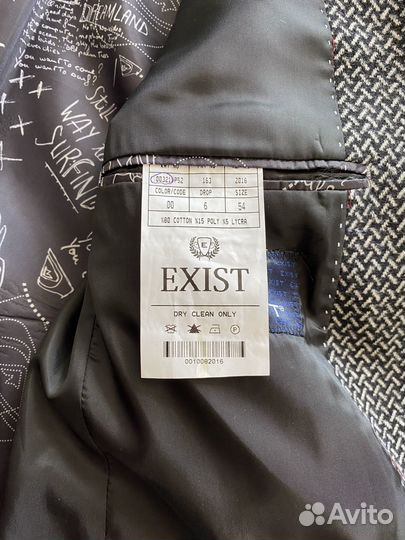 Элегантный пиджак в елочку, размер 52-54