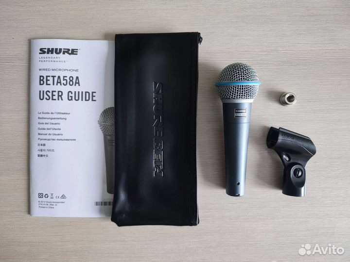 Микрофон Shure Beta 58A новый в коробке