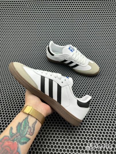 Кроссовки adidas samba og white black