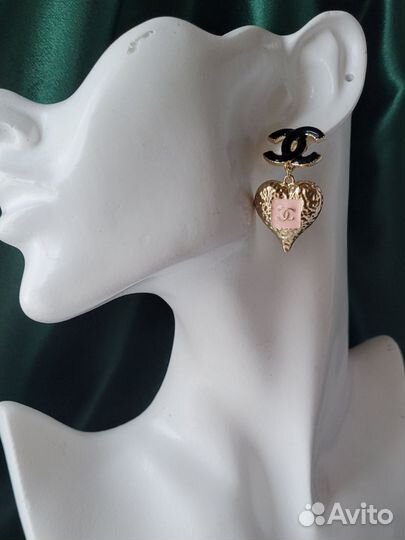 Серьги Chanel LUX качество