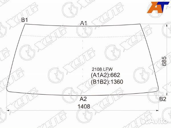 Стекло лобовое LADA 2113 samara