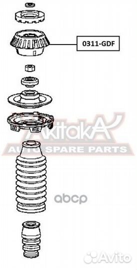 Опора амортизатора 0311GDF asva