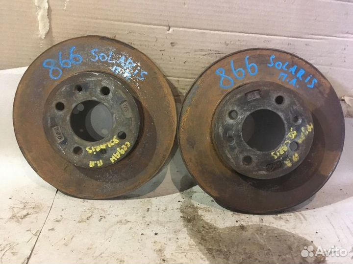 Диски тормозные передние Hyundai Solaris