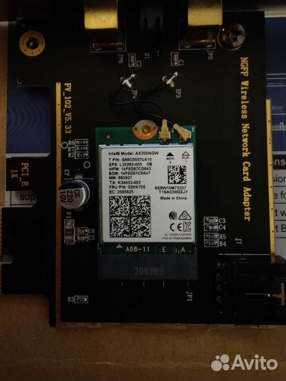 Wi-Fi 6 адаптер+bluetooth для пк с intel AX200NGW