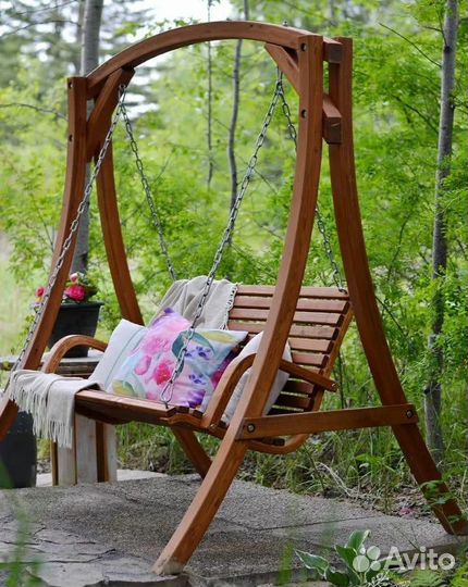 Деревянные качели
