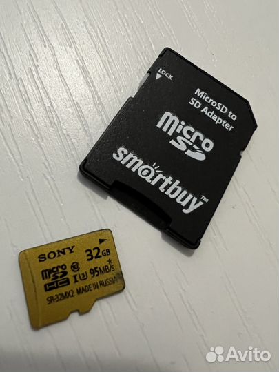 Карта памяти MicroSD 32 гб с адаптером
