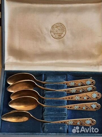 Чайные ложки серебро винтаж