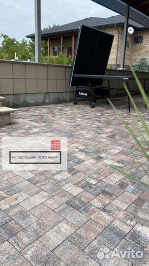 Брусчатка кирпичик 4см