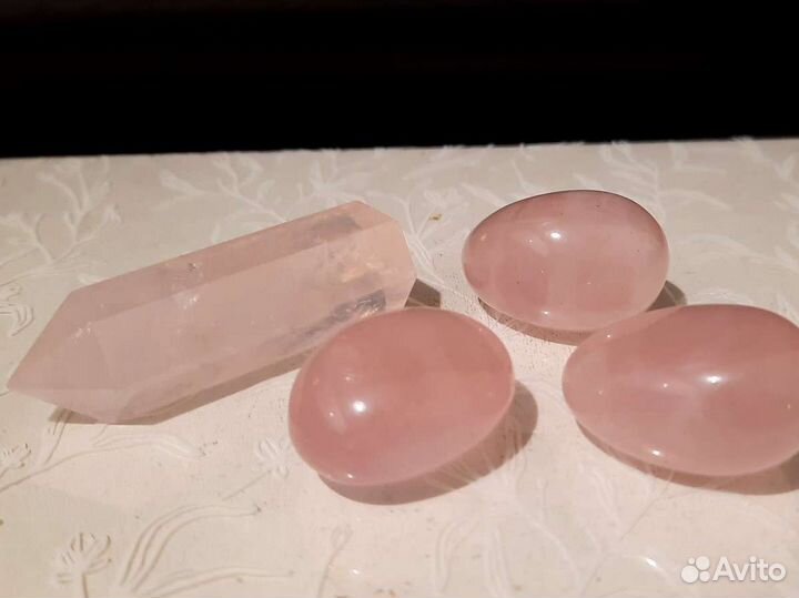 Розовый кварц Камень Кристалл Галтовка