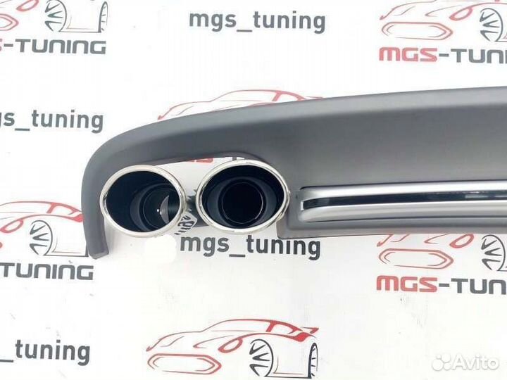 Диффузор S7 Ауди А7 S-line 10-14 + насадки хром