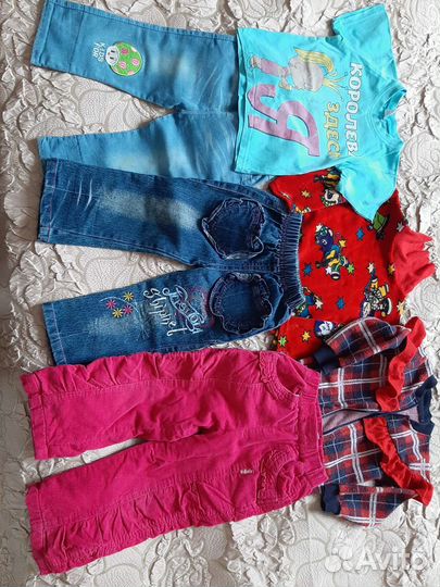 Детские вещи пакетом на девочку 1-2 года