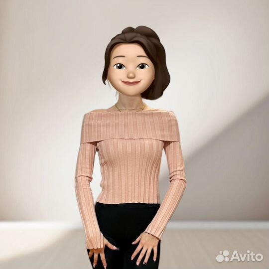 Водолазка женская розовая