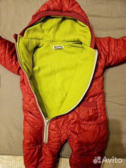 Демисезонный комбинезон для девочки, 80