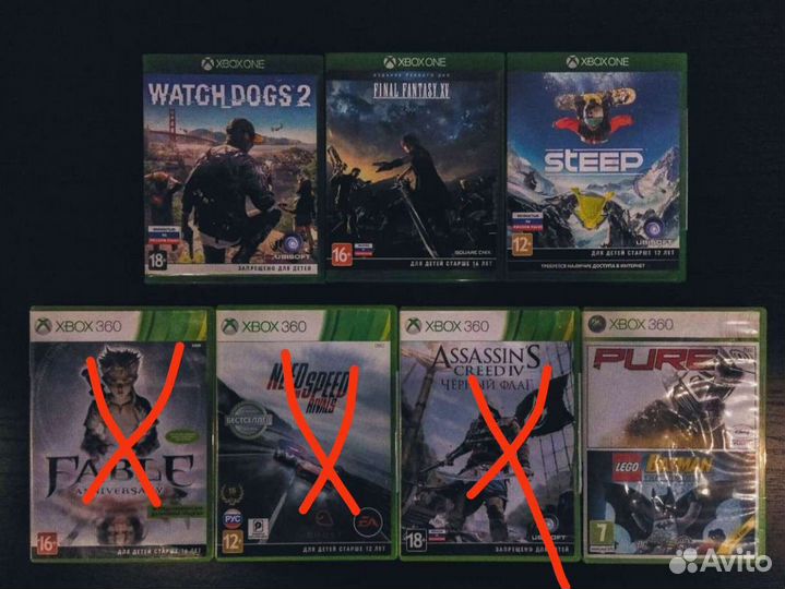 Игры на xbox one и 360