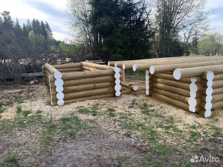 Баня из бревна