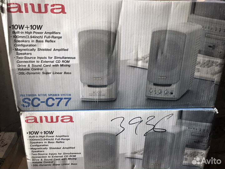 Колонки для компьютера aiwa 20вт новые