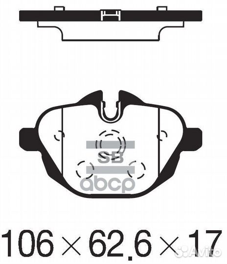 Колодки зад F10 34216862202 SP2275 Sangsin brake