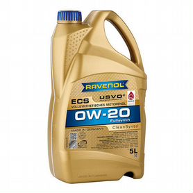 Моторное масло ravenol ECS EcoSynth 0W-20, 5 л