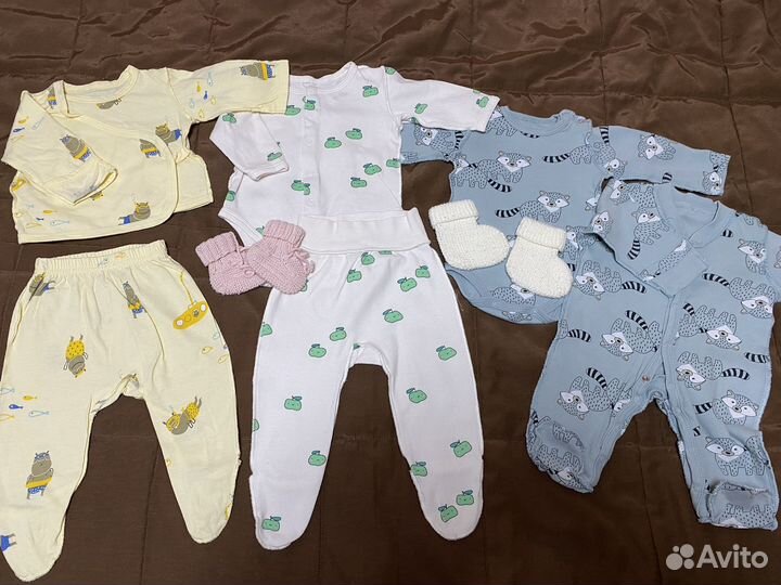 Вещи пакетом для новорожденной девочки 50 р до 68