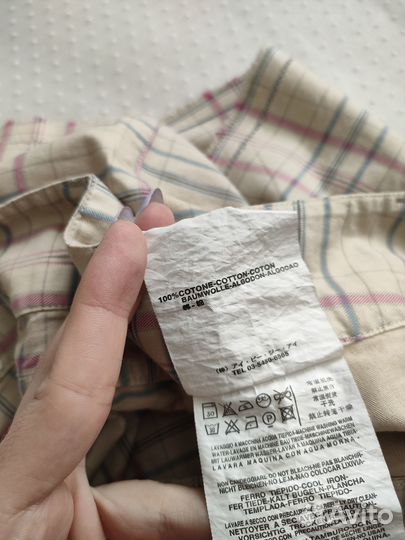 44-46 Жен.шорты бежевые в клетку Replay новые