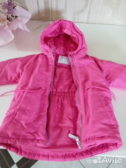 Парка для девочки размер 92