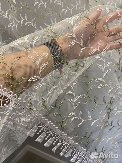 Тюль короткий на кухню, на балкон, на лоджию