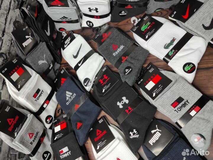 Носки Nike Adidas Reebok Lacoste Puma Tommy